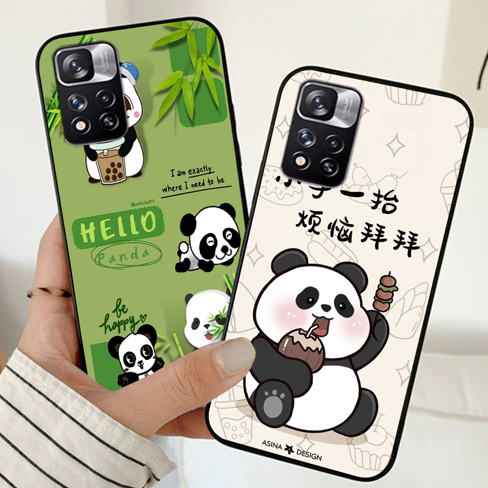 Ốp lưng Xiaomi redmi note 11 pro 5g china / note 11 pro plus in hình gấu trúc panda cute