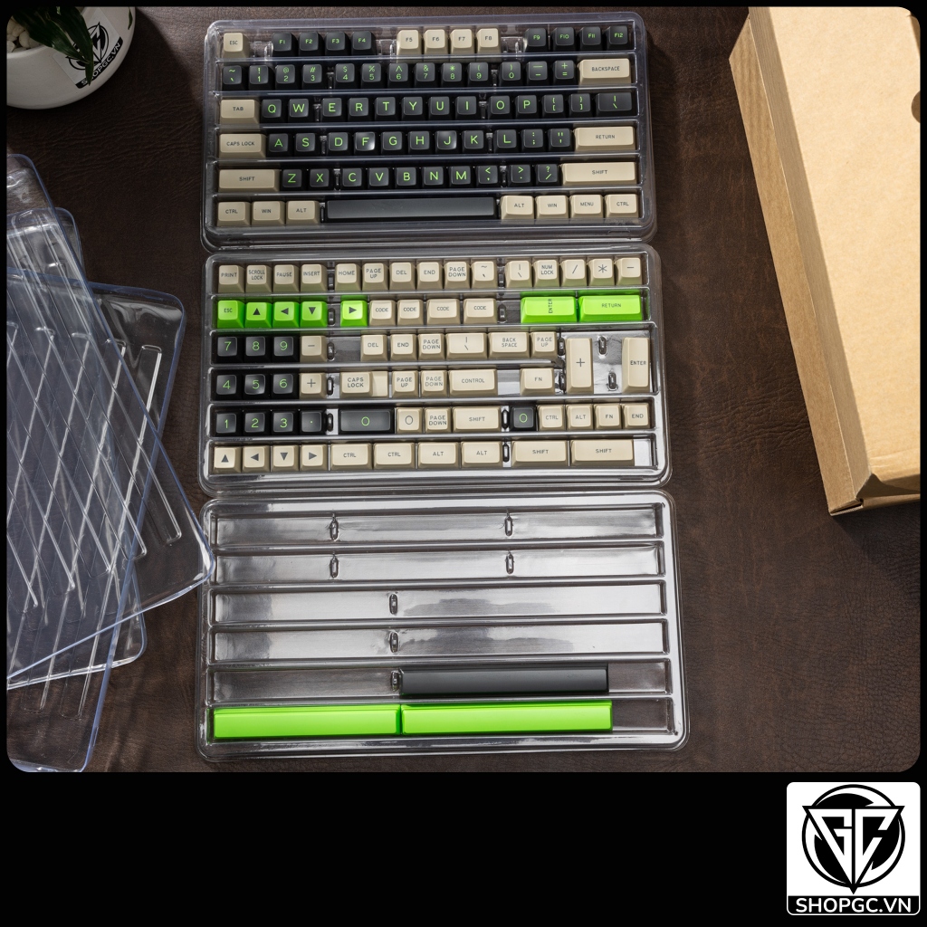 Keycap MAXKEY Green Screen | SA Profile | ABS Double-shot | Nút nhựa bàn phím cơ siêu dày