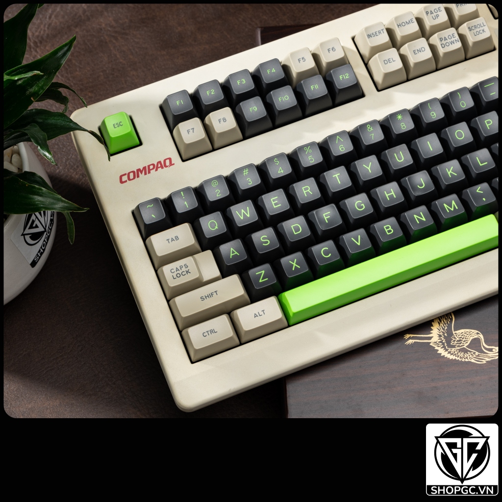 Keycap MAXKEY Green Screen | SA Profile | ABS Double-shot | Nút nhựa bàn phím cơ siêu dày