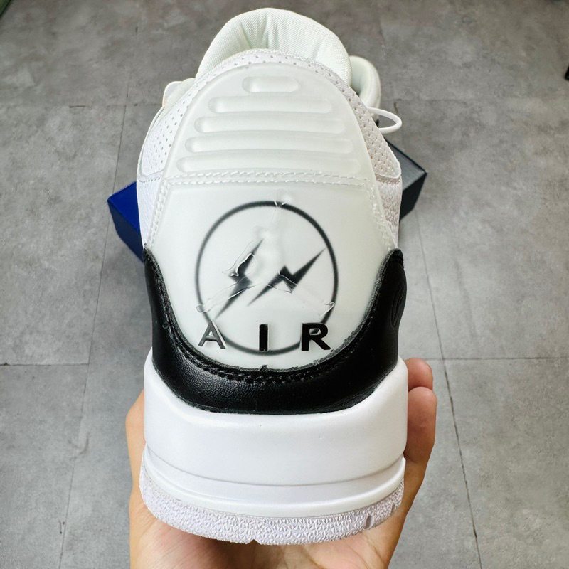Giày Thể Thao Sneaker Air Jordan JD 3 Retro Fragment SP White Da Lộn DA3595-100