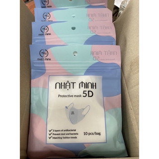 Thùng 200 chiếc khẩu trang 5D MASK NHẬT MINH kháng khuẩn kháng nước tiện lợi