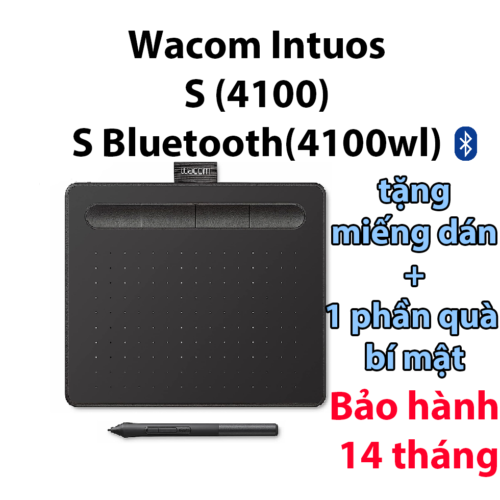 Bảng vẽ wacom intuos S (CTL-4100), S Bluetooth (CTL-4100wl) (như mới)