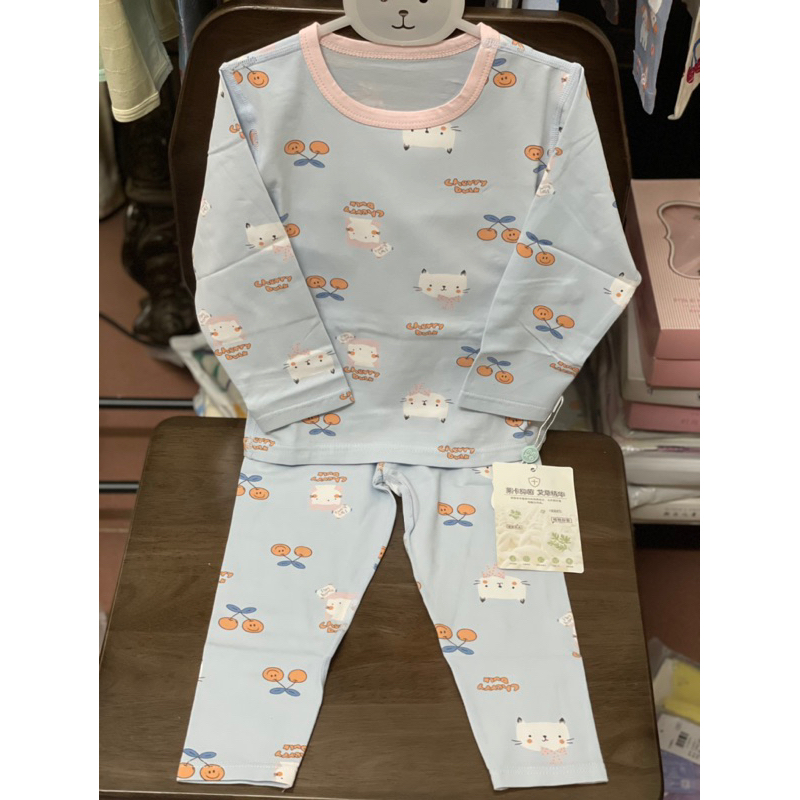 Bộ quần áo thu đông dài tay kháng khuẩn bé trai / bé gái mềm mại không bai dão