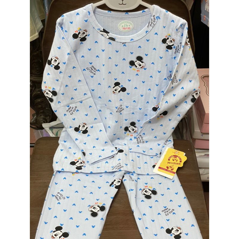 Bộ quần áo thu đông dài tay kháng khuẩn bé trai / bé gái mềm mại không bai dão