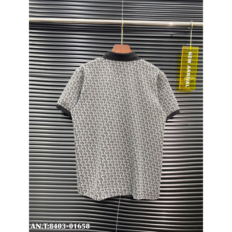 Áo POLO ĐÌ O vải dệt hoạ tiết bản SUPPER hàng QC cao cấp
