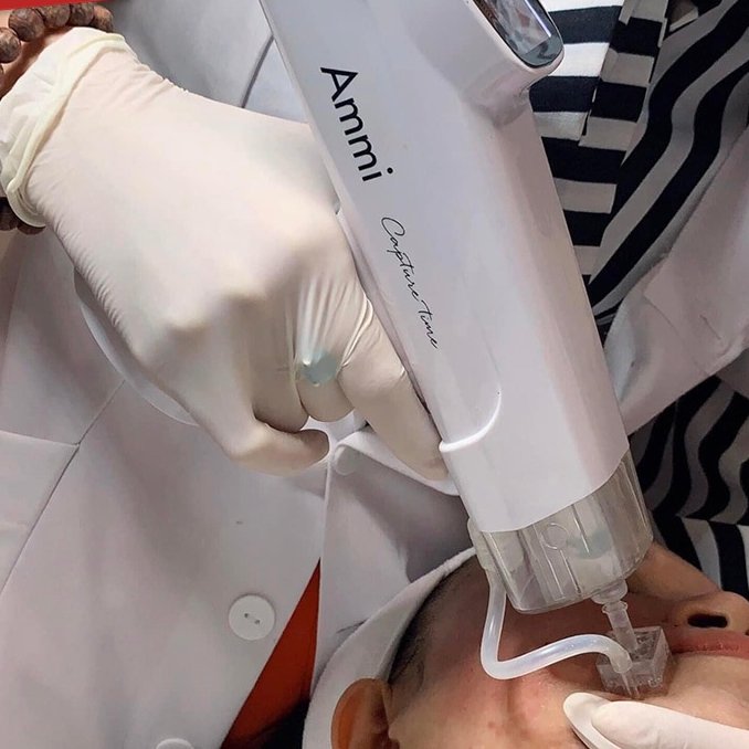 Máy Tiêm Ammi.Skin Đẩy Tinh Chất,Dưỡng Thon Gọn Mặt Trắng Da Mờ Thấm Nám Nếp Nhăn Chính Hãng.