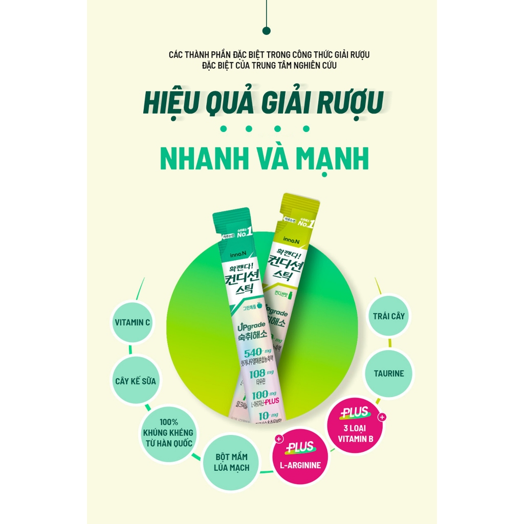 Thạch Giải Rượu Khúng Khéng CONDITION STICK - Vị Truyền Thống 1 Hộp 10 Stick