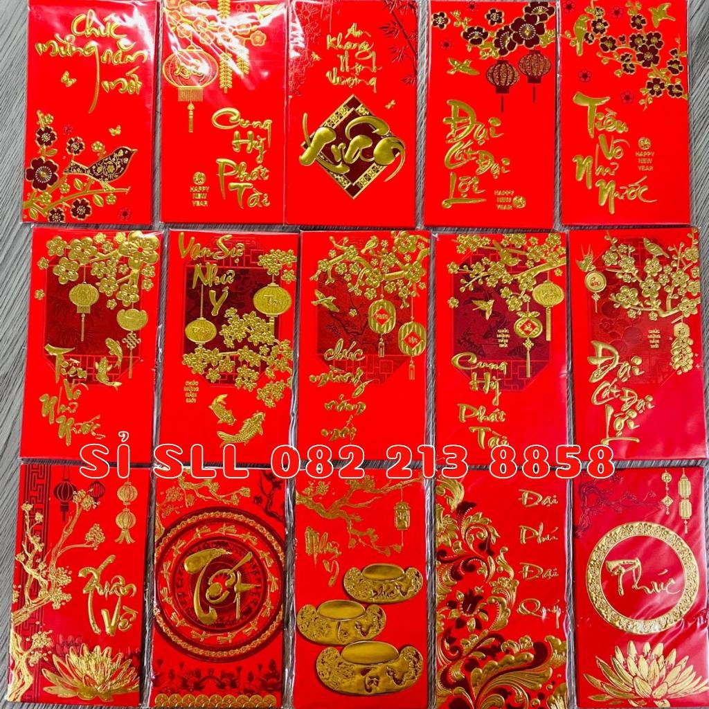 Set 6 Bao Lì Xì Đỏ Chữ Nổi 3D Lì Xì Tết 2024 Lì Xì Chữ Nổi Sang Trọng Lì Xì Đỏ Chữ Nổi - BỐ KHỦNG LONG