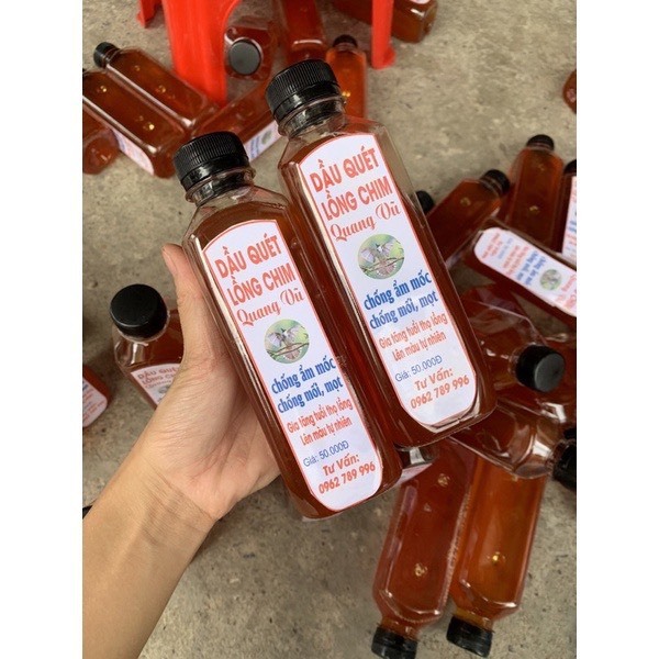 Dầu quét lồng chim cao cấp, dầu ủ lồng chống ẩm mốc và mối mọt dễ sử dụng thể tích