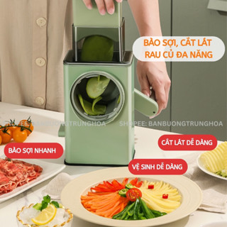 🥒🥔🍠🥕MÁY THÁI LÁT RAU CỦ CẦM TAY ĐA NĂNG 4 in 1 VEGETABLE CUTTER_MÁY CẮT MÁY BÀO CỦ QUẢ ĐA NĂNG