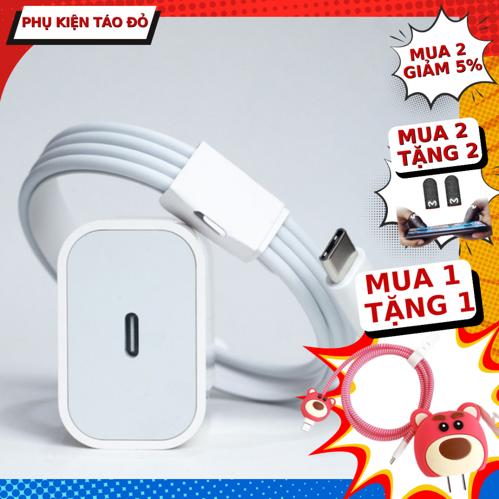 Bộ Sạc Nhanh PD 20W Bộ Củ Sạc Cáp Sạc Sạc Nhanh Tốc Độ Sạc Nhanh Điện Áp Ổn Định Sạc Siêu Nhanh