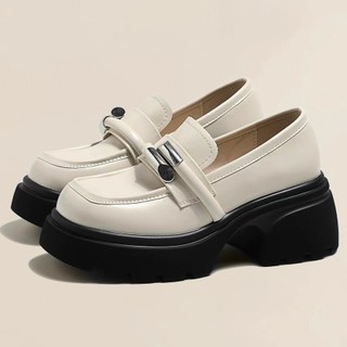 Giầy Oxford nữ chất da cao cấp độn đế 7cm Nasho 13 (Form to)