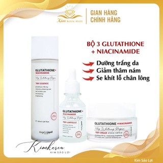 Bộ dưỡng trắng da cấp ẩm mờ thâm sạm Glutathione + niacinamide Angel Liquid 7day whitening program