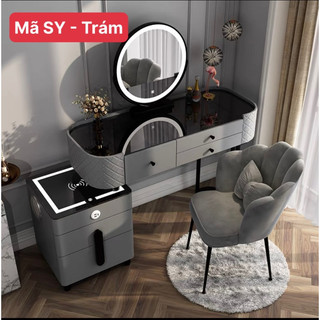 Bàn trang điểm thông minh kết hợp sạc không dây, loa bluetooth nhập khẩu mã sy - trám