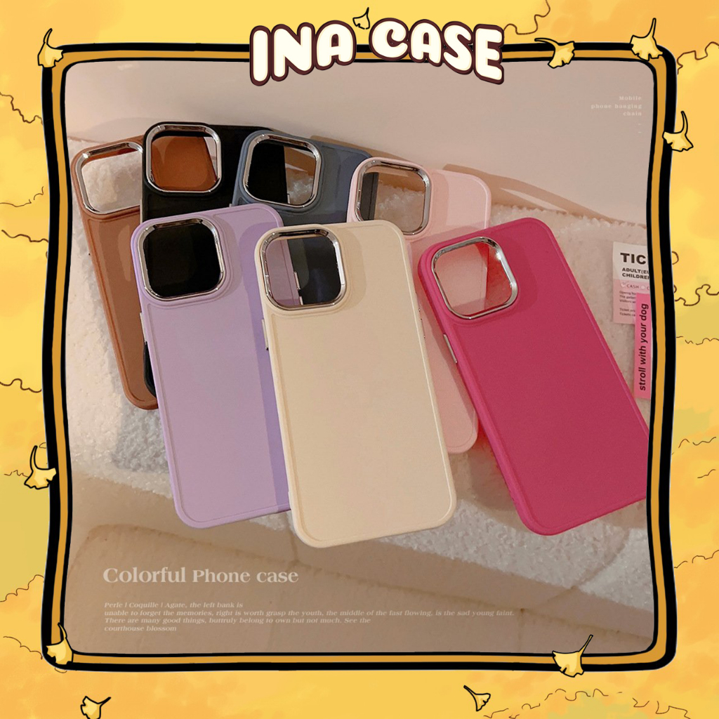 Ốp lưng iphone Camera Mạ Cạnh Vuông 15promax/ 15pro/ 15/ 14promax/ 14pro/ 14/ 13promax/ 13pro/ 13/ 12promax/ 12/ 11