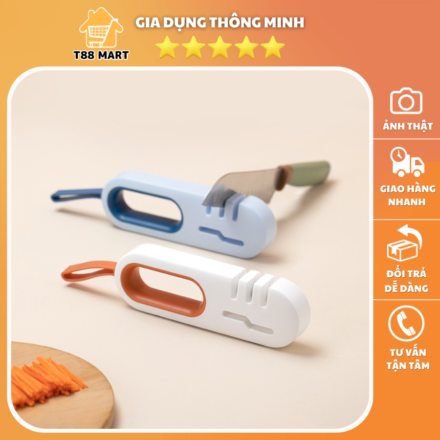 Dụng cụ mài dao kéo 2 trong 1 cầm tay tiện lợi chất liệu nhựa ABS cao cấp, sử dụng hiệu quả