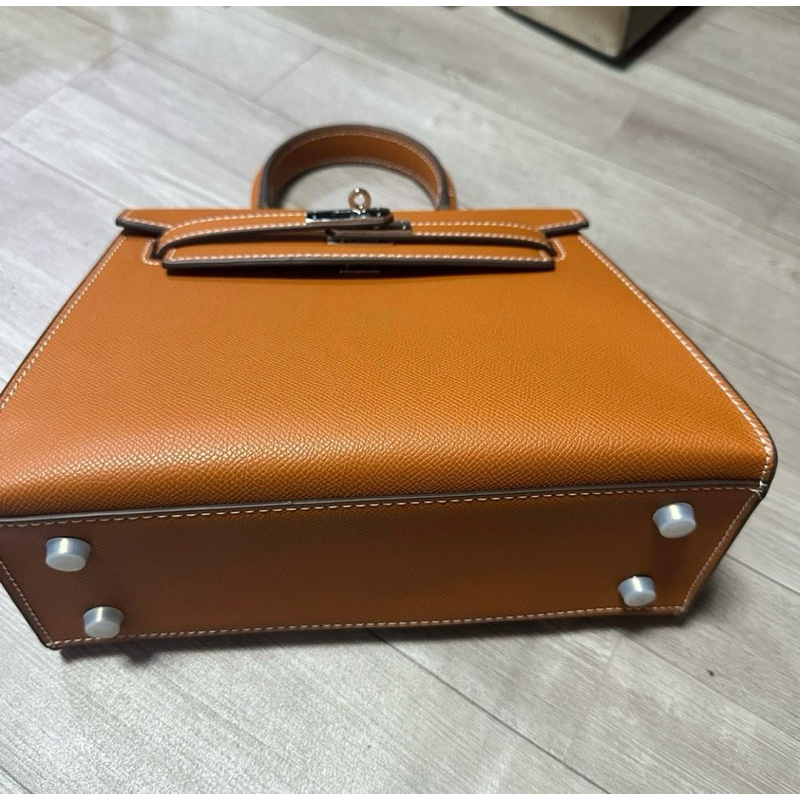 Túi xách HM kelly 25cm khoá bạc 2 dây đeo