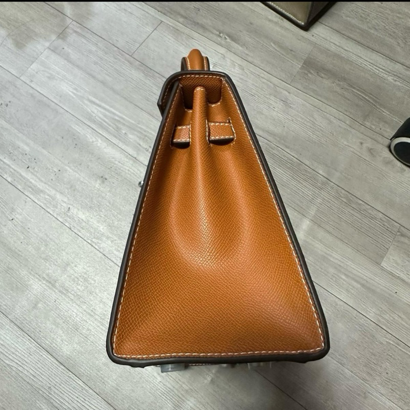 Túi xách HM kelly 25cm khoá bạc 2 dây đeo