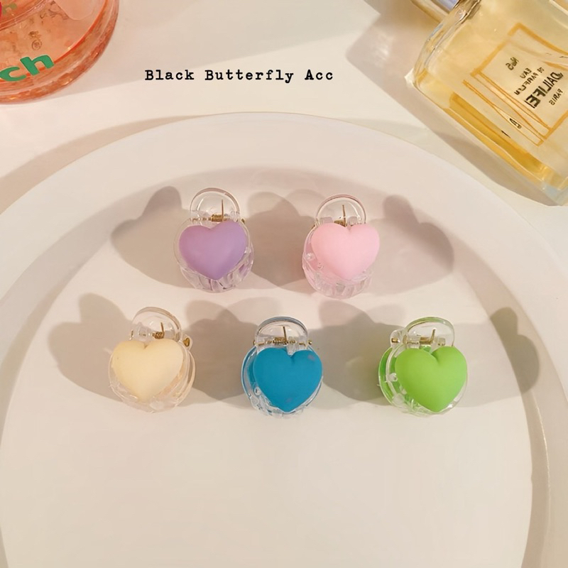 Kẹp tóc trái tim nhiều màu Butterfly