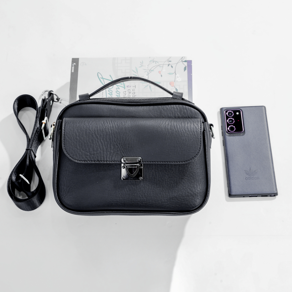 Túi Đeo Chéo Da Nam Cao Cấp, Túi Xách Thời Trang Hàn Quốc Chất Liệu Da PU