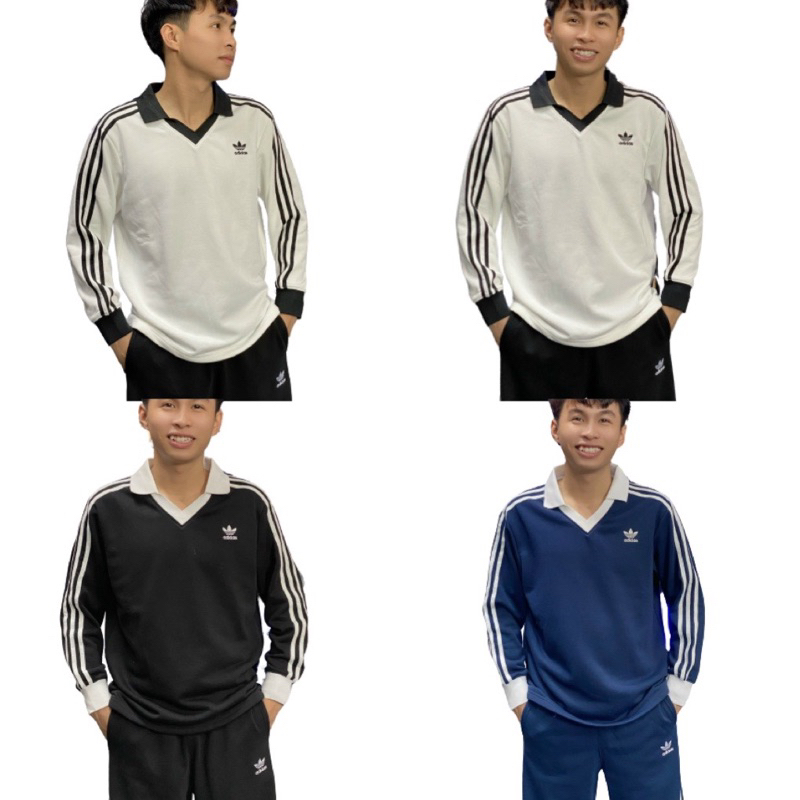 |HÀNG SẴN CHUẨN ẢNH THÂT| ÁO TAY DÀI POLO D AS SWEATSHIRTS CỔ V