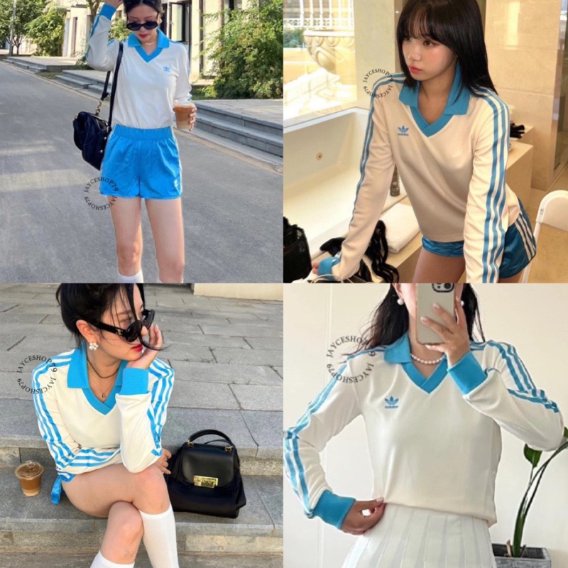 |HÀNG SẴN CHUẨN ẢNH THÂT| ÁO TAY DÀI POLO D AS SWEATSHIRTS CỔ V