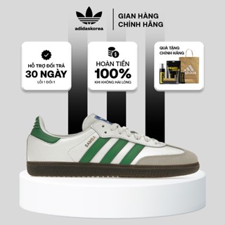 [ Chính Hãng ] Giày Sneaker Adidas Samba OG  ‘White / Green’. Giày Thể Thao Nam Nữ Chính Hãng