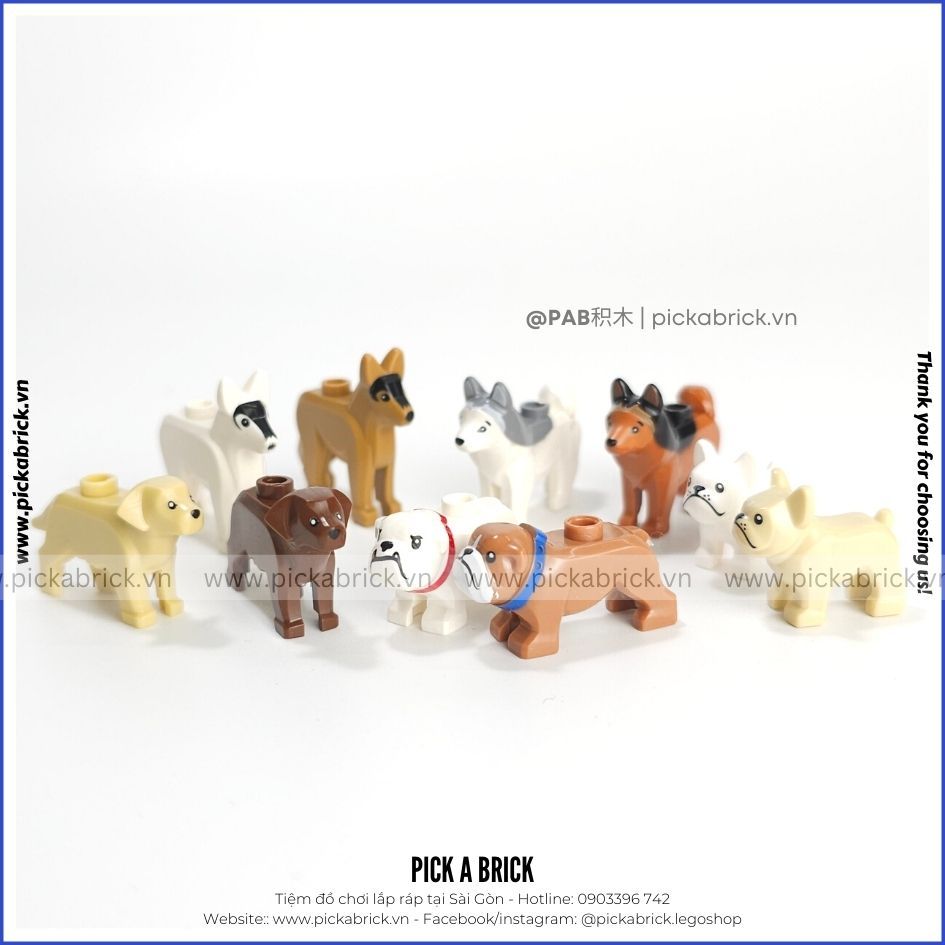 Đồ chơi lắp ráp chú Chó - Đồ chơi lắp ráp SWAT Army xếp hình mô hình động vật chó SWAT chó đặc vụ cute dog