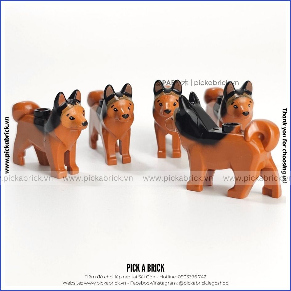 Đồ chơi lắp ráp chú Chó - Đồ chơi lắp ráp SWAT Army xếp hình mô hình động vật chó SWAT chó đặc vụ cute dog