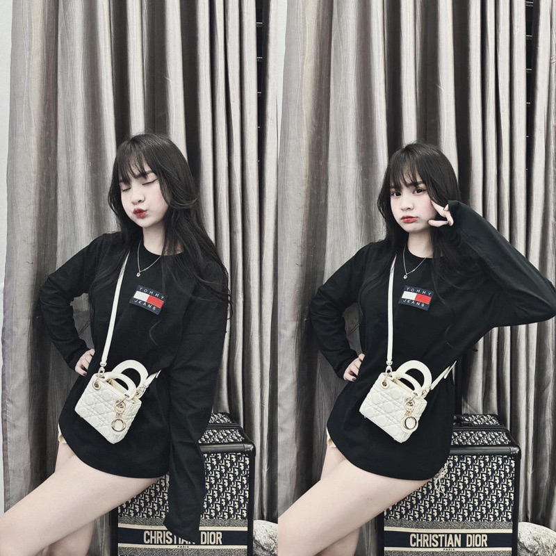 Áo thun đen dài tay