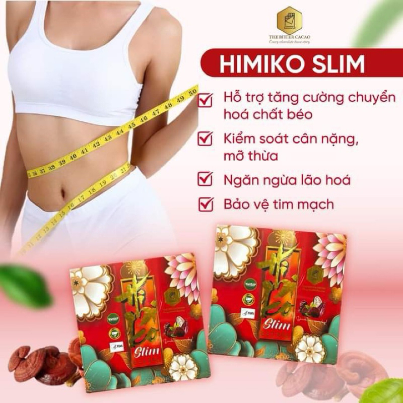 Cacao giảm cân Himiko slim hop 20 gói date 8/2026