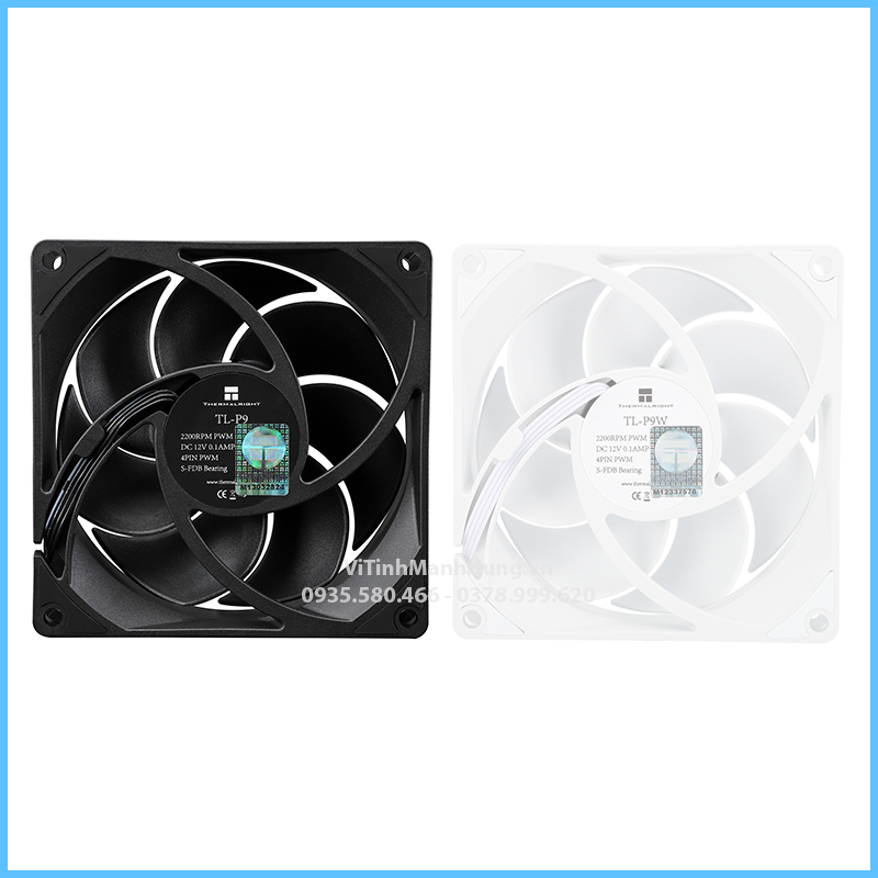 Quạt Thermalright TL-P9, 9cm, 4 pin PWM, 2200rpm, 32 CFM.