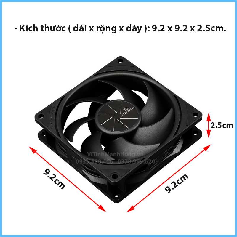 Quạt Thermalright TL-P9, 9cm, 4 pin PWM, 2200rpm, 32 CFM.