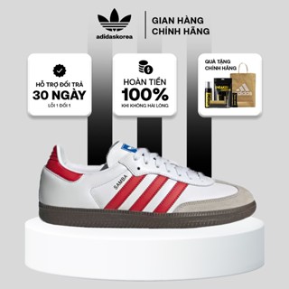 [ Chính Hãng ] Giày Sneaker Adidas Samba OG ‘White Better Scarlet’. Giày Thể Thao Nam Nữ Chính Hãng