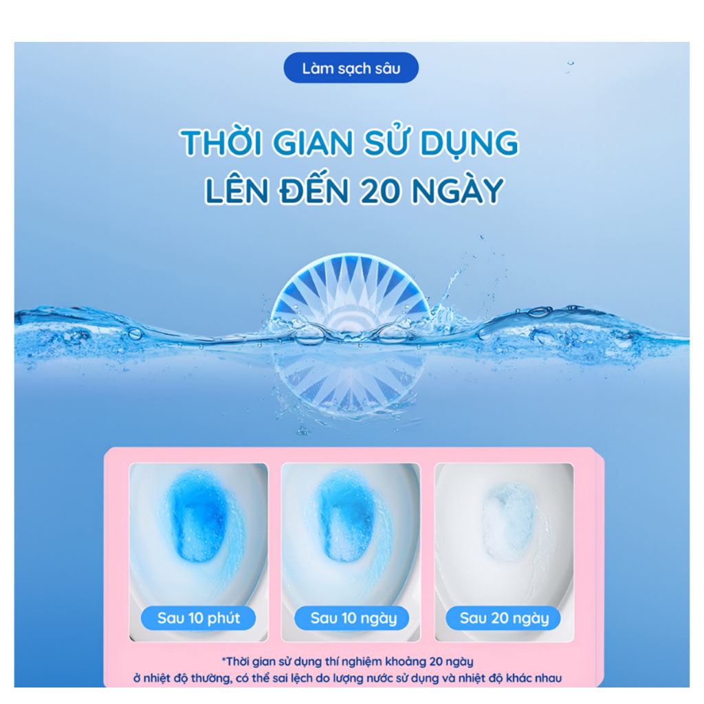 Viên thả bồn cầu Cleanz diệt khuẩn thơm mát tẩy sạch mảng bám khử mùi hôi toilet, thơm lâu không gian nhà vệ sinh