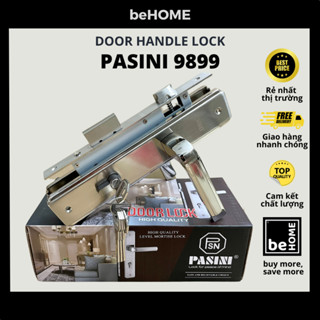 KHOÁ TAY GẠT CỬA ĐI PASINI 9899 TAY ỐP SẮT 26CM dùng cho cửa đố lớn 4x8 (hệ 1000)