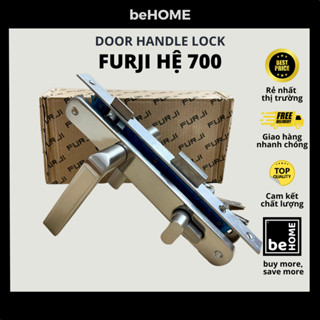 KHOÁ TAY GẠT FURJI màu Trắng bóng dùng cho mọi loại cửa đố 3x6 (hệ 700)