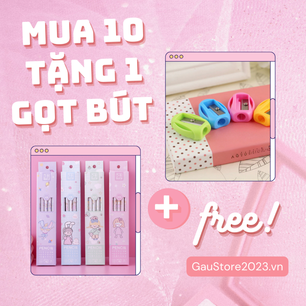 Bút chì HB hoạt hình dễ thương