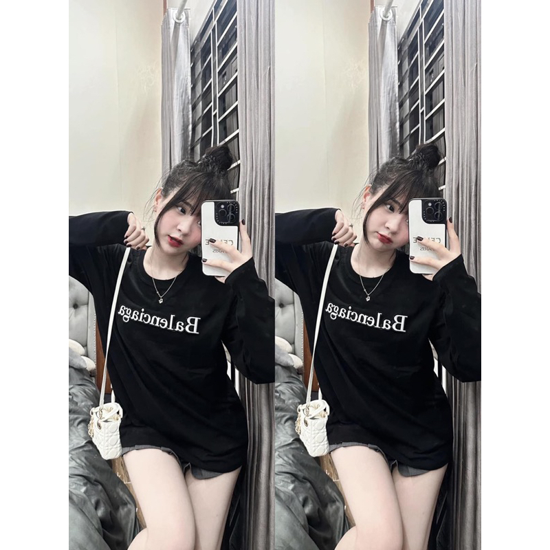 Áo thun đen dài tay