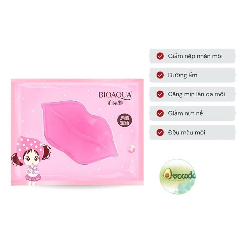 Mặt nạ dưỡng hồng môi BIOAQUA
