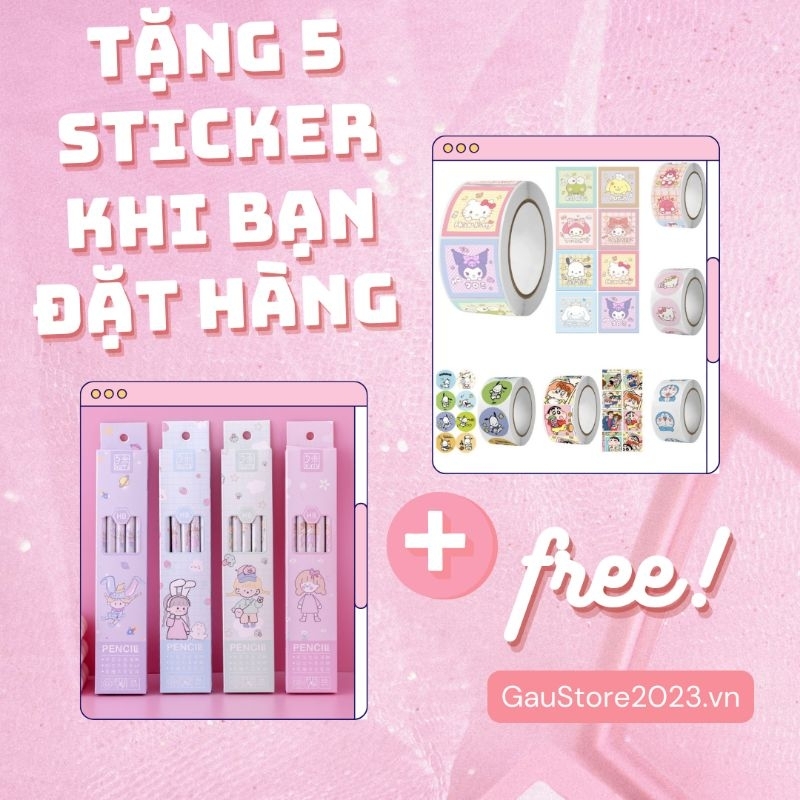 Bút chì HB hoạt hình dễ thương