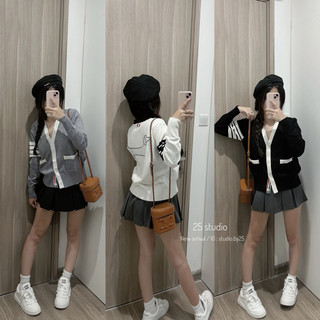 Áo cardigan tb phối viền cún hàng qc | studioby25