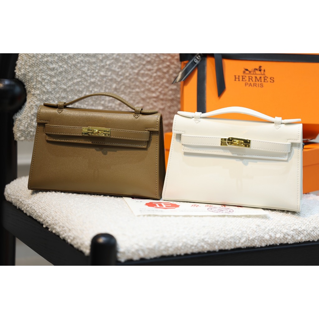 TÚI HERME KELLY POCHETTE SZ22 DA CỪU