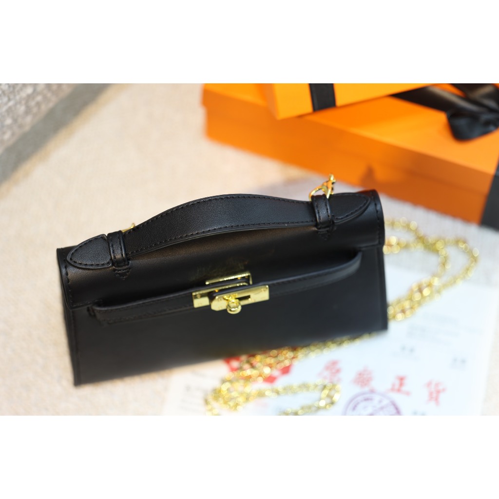 TÚI HERME KELLY POCHETTE SZ22 DA CỪU