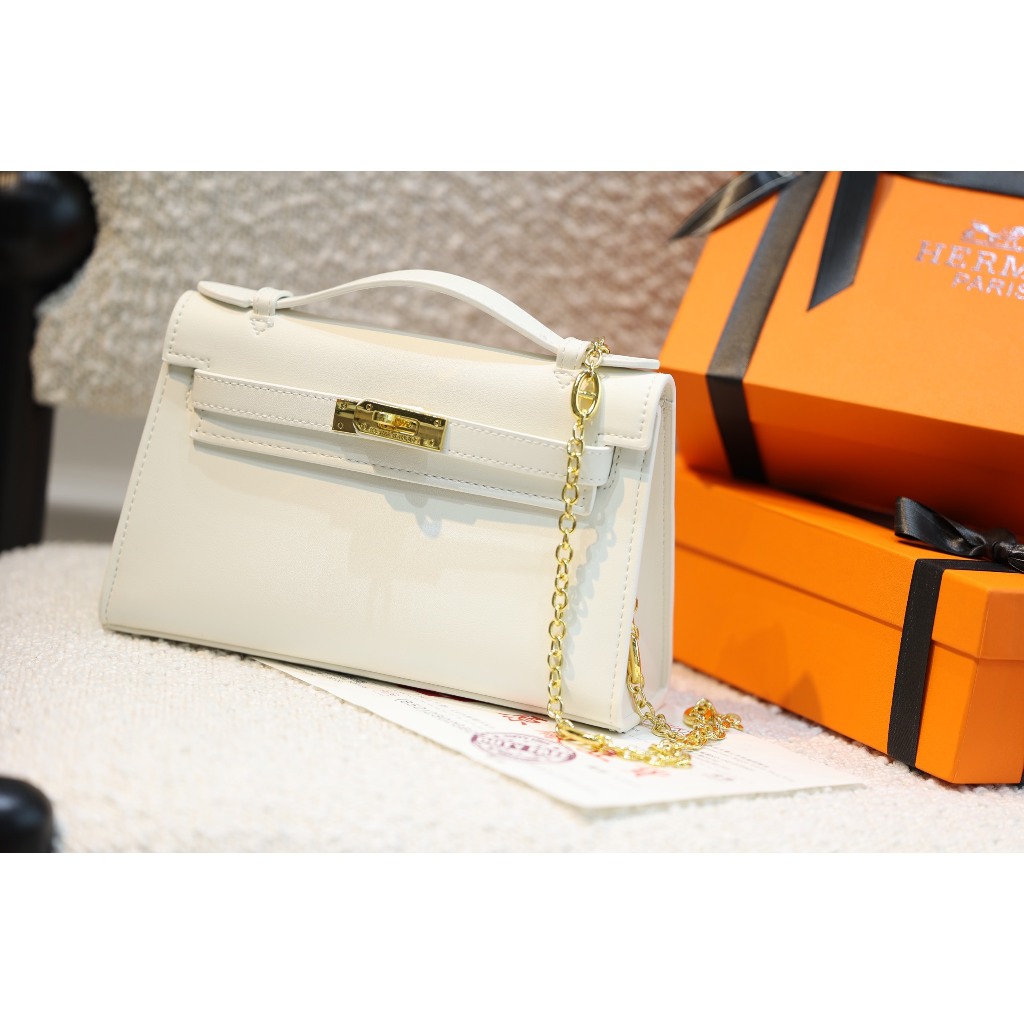TÚI HERME KELLY POCHETTE SZ22 DA CỪU