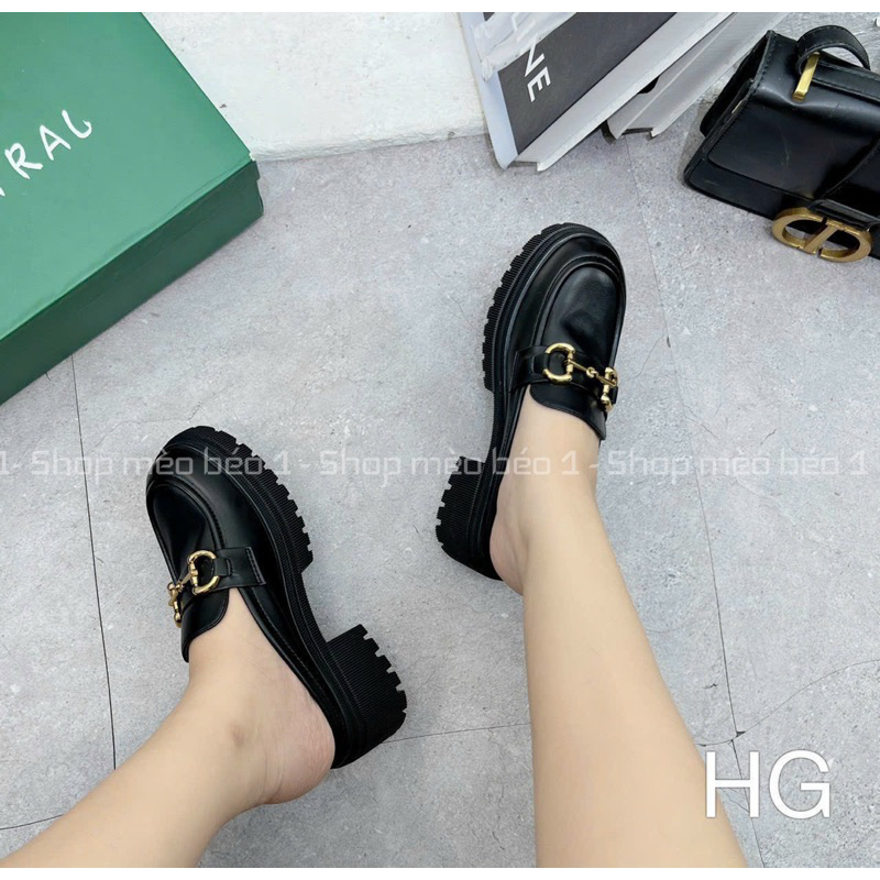 Sục khoá ngang mũi tròn da lì đế răng cưa fullbox hàng quảng châu cao cấp