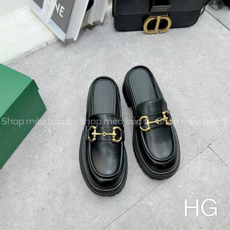 Sục khoá ngang mũi tròn da lì đế răng cưa fullbox hàng quảng châu cao cấp