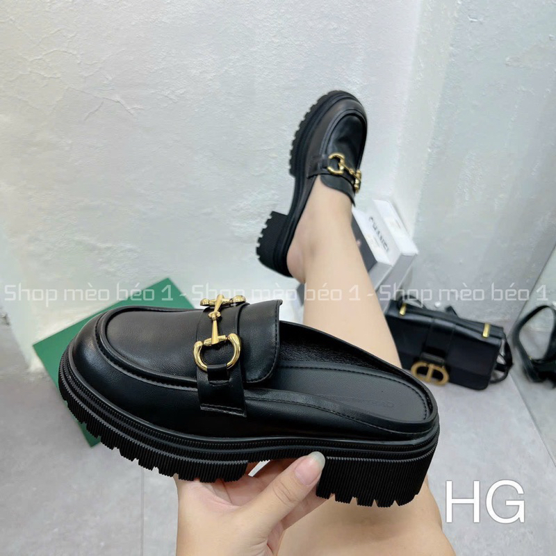 Sục khoá ngang mũi tròn da lì đế răng cưa fullbox hàng quảng châu cao cấp