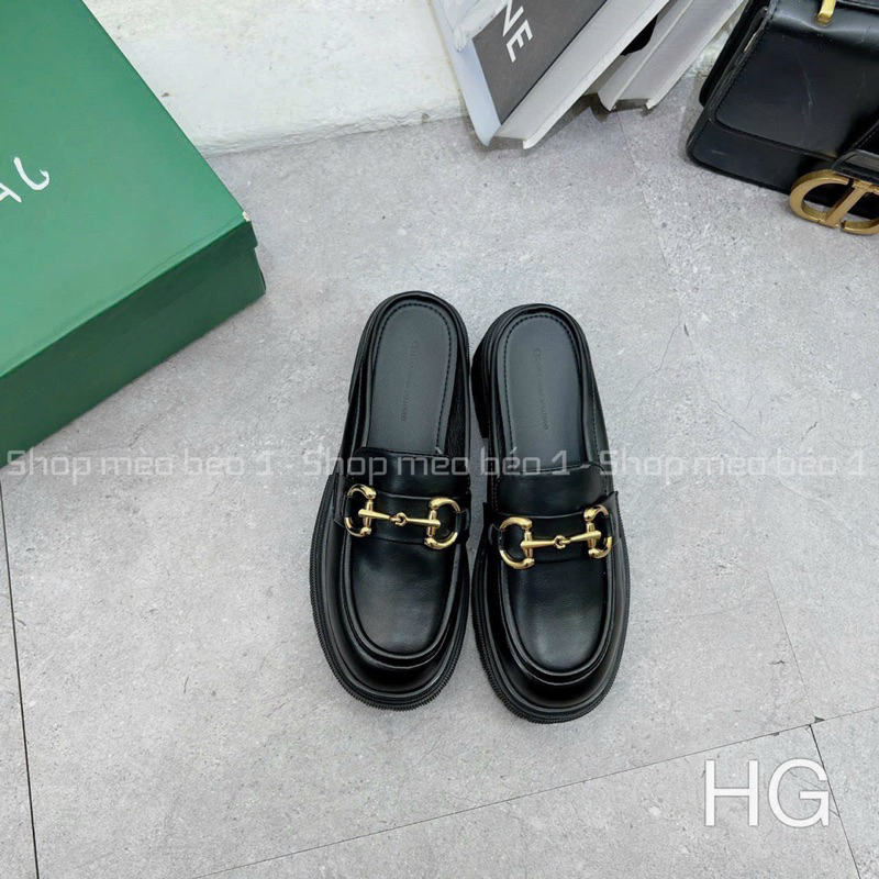 Sục khoá ngang mũi tròn da lì đế răng cưa fullbox hàng quảng châu cao cấp