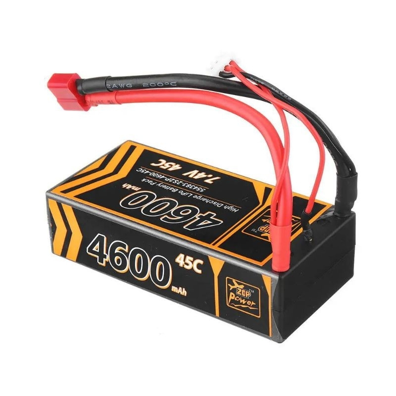 Pin Lipo lưng ngắn Zop 4600mah xả 45C 7.4V 2s chuyên dùng cho dòng xe Drift 1/10